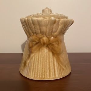 Vintage MCM House of Webster Straight Wheat Sheaf Ceramic Cookie Jar Canister